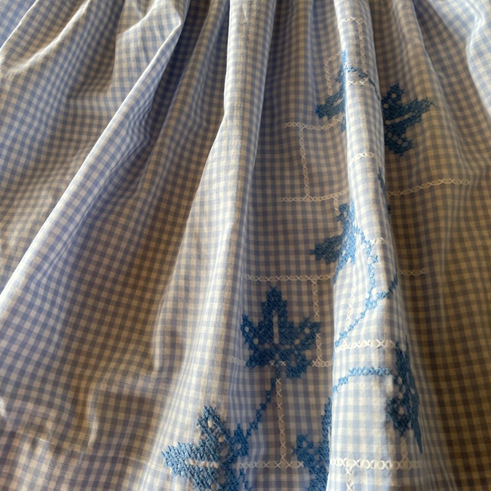 Cute fresh blue and white cocktail apron